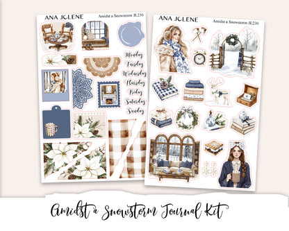 AMIDST A SNOWSTORM   Mini Journal Sticker Kit