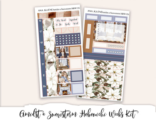 AMIDST A SNOWSTORM  Hobonichi Weeks Planner Sticker Kit