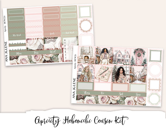 APRICITY  Hobonichi Cousin Weekly Planner Sticker Kit