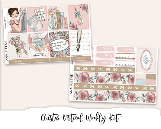 AUSTEN Planner Sticker Kit (Vertical Weekly)