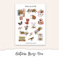 AUTUMN BREEZE Hobonichi Cousin Weekly Planner Sticker Kit