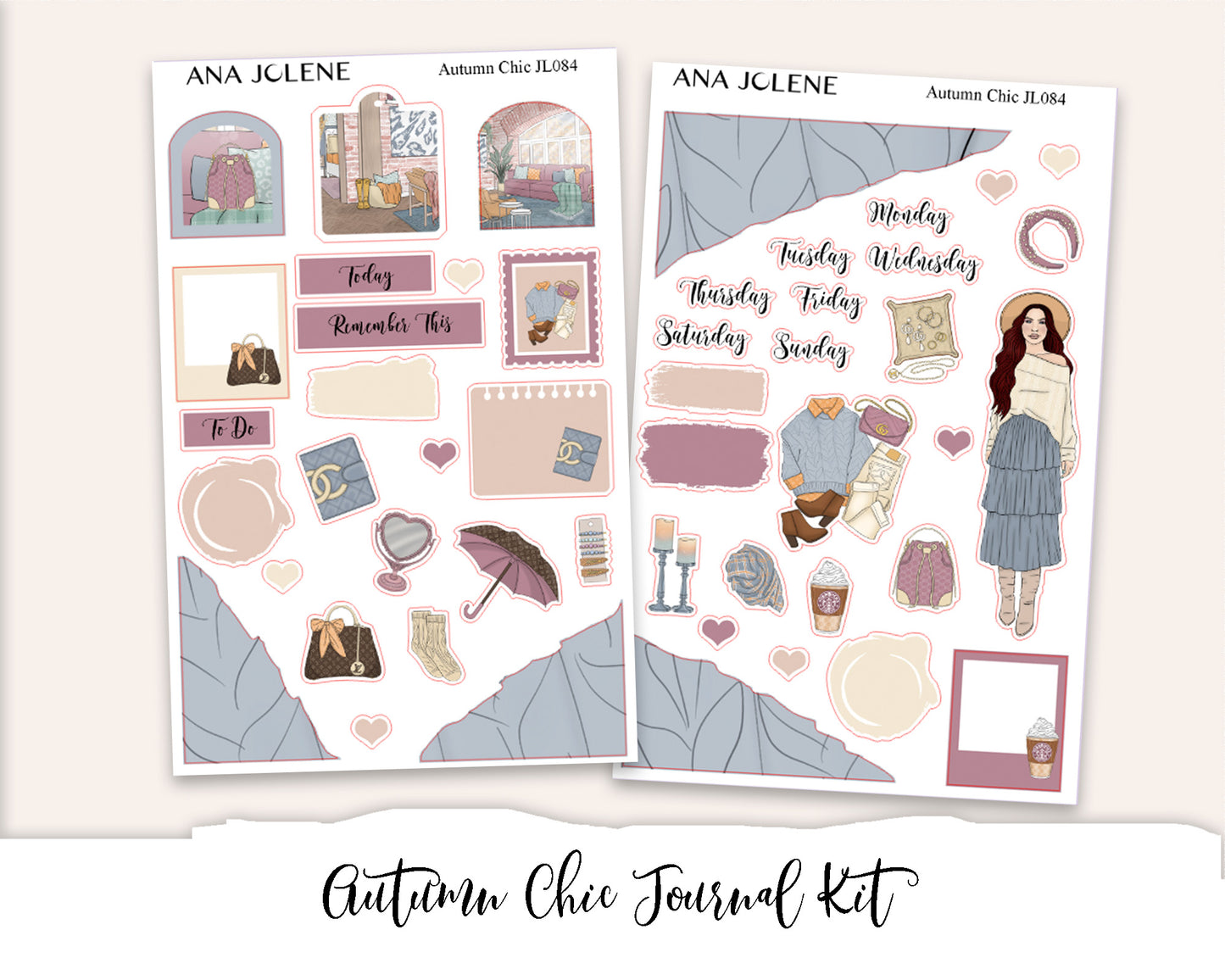 AUTUMN CHIC Mini Journal Sticker Kit