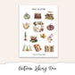 AUTUMN LIBRARY Decorative Planner Sticker Kit