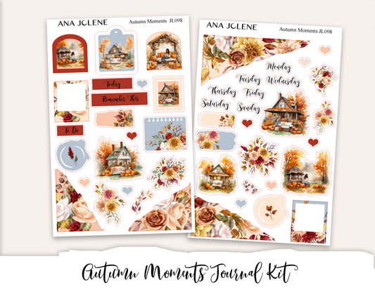 AUTUMN MOMENTS Mini Journal Sticker Kit