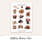 AUTUMN ROMANCE Planner Sticker Kit (Vertical Weekly)