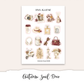 AUTUMN SOUL Hobonichi Cousin Weekly Planner Sticker Kit