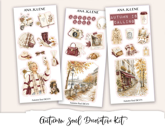 AUTUMN SOUL Decorative Planner Sticker Kit