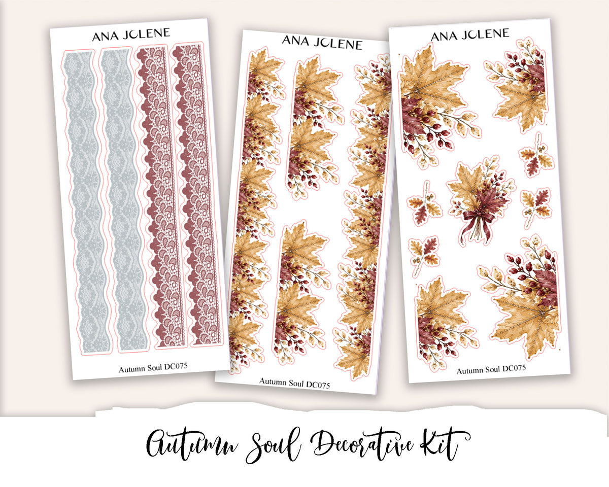 AUTUMN SOUL Decorative Planner Sticker Kit