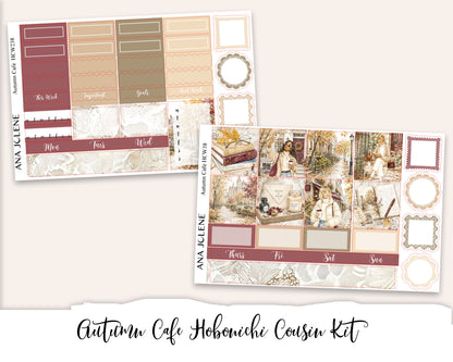 AUTUMN CAFE Hobonichi Cousin Weekly Planner Sticker Kit