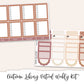 AUTUMN LIBRARY Planner Sticker Kit (Vertical Weekly)