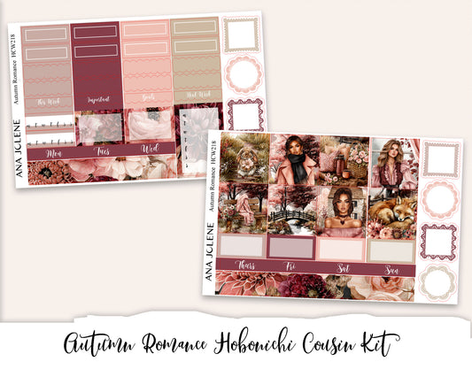 AUTUMN ROMANCE Hobonichi Cousin Weekly Planner Sticker Kit