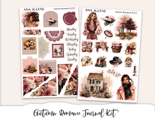 AUTUMN ROMANCE  Mini Journal Sticker Kit