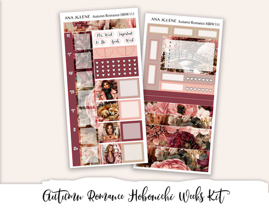 AUTUMN ROMANCE  Hobonichi Weeks Planner Sticker Kit