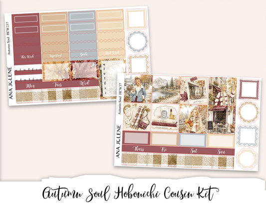 AUTUMN SOUL Hobonichi Cousin Weekly Planner Sticker Kit