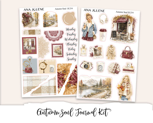 AUTUMN SOUL Mini Journal Sticker Kit