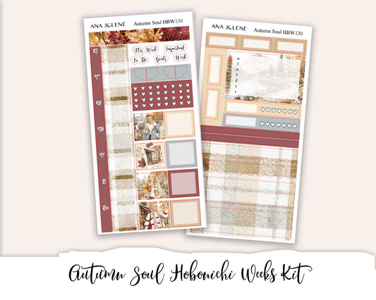 AUTUMN SOUL Hobonichi Weeks Planner Sticker Kit