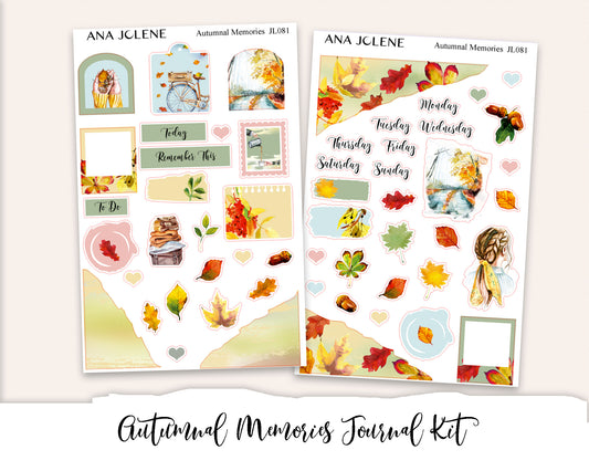 AUTUMNAL MEMORIES Mini Journal Sticker Kit