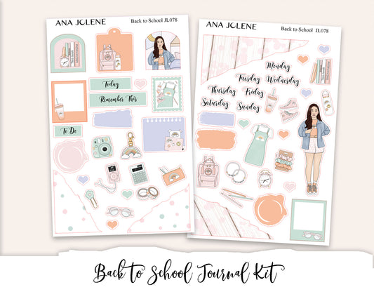 BACK TO SCHOOL Mini Journal Sticker Kit