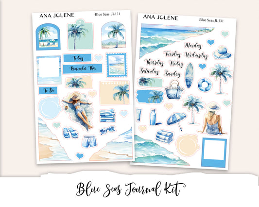 BLUE SEAS Mini Journal Sticker Kit