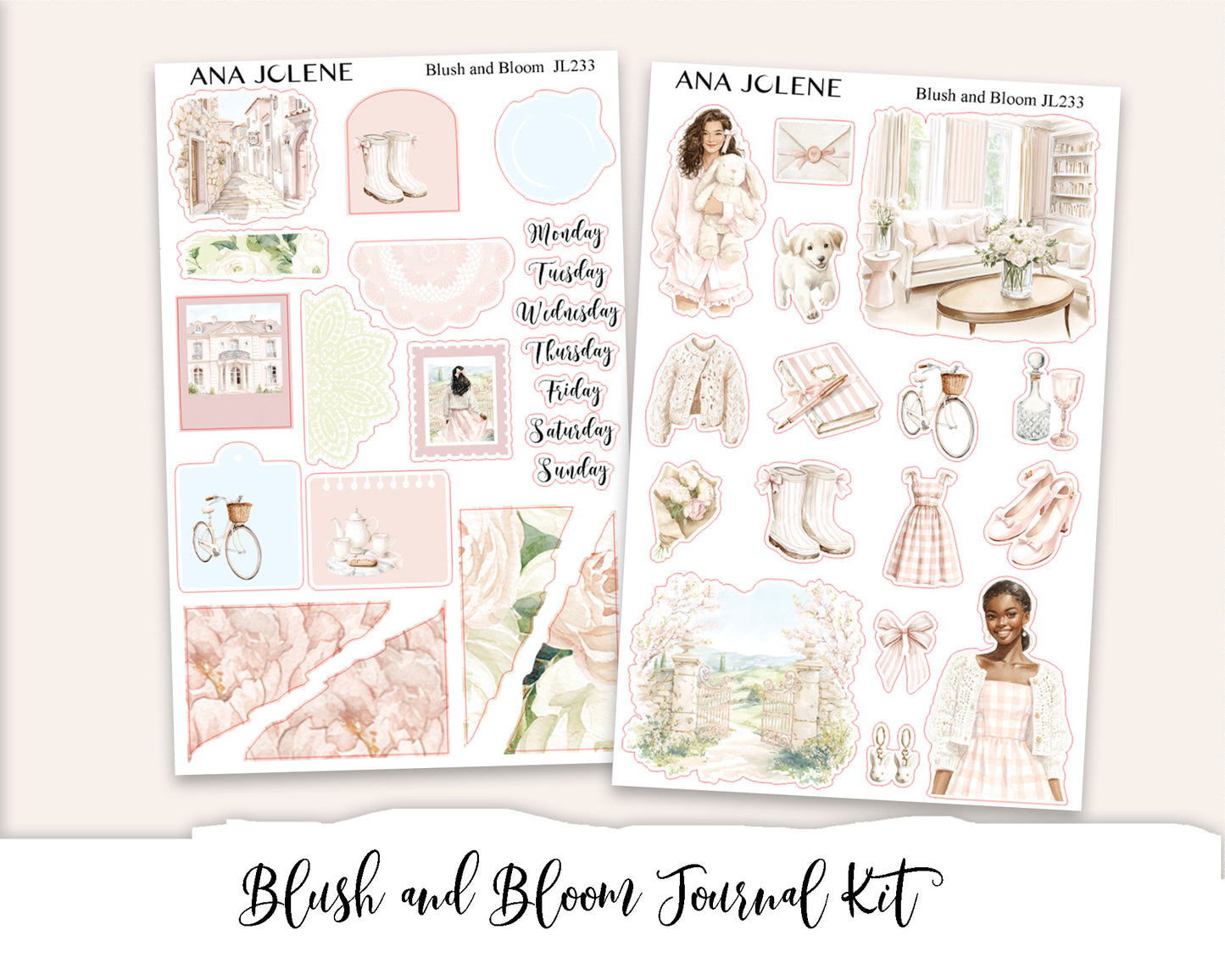BLUSH & BLOOM Mini Journal Sticker Kit