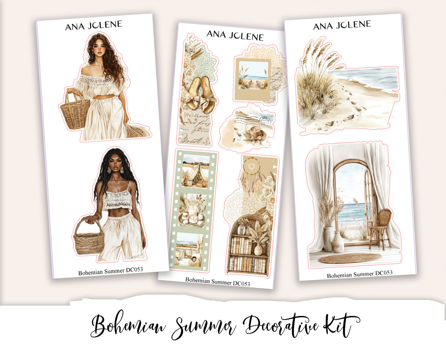 BOHEMIAN SUMMER Decorative Planner Sticker Kit