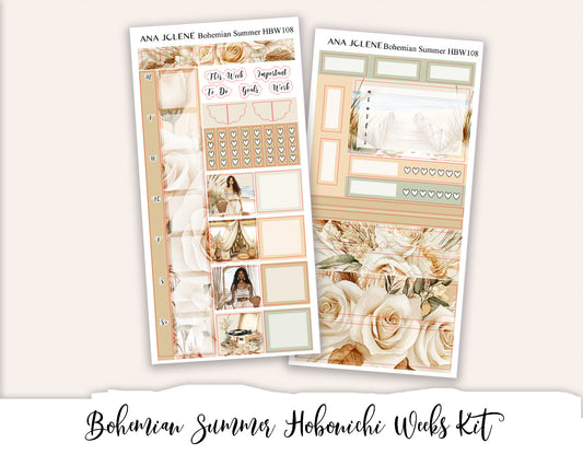 BOHEMIAN SUMMER Hobonichi Weeks Planner Sticker Kit