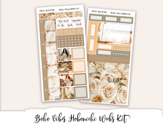 BOHO VIBES  Hobonichi Weeks Planner Sticker Kit