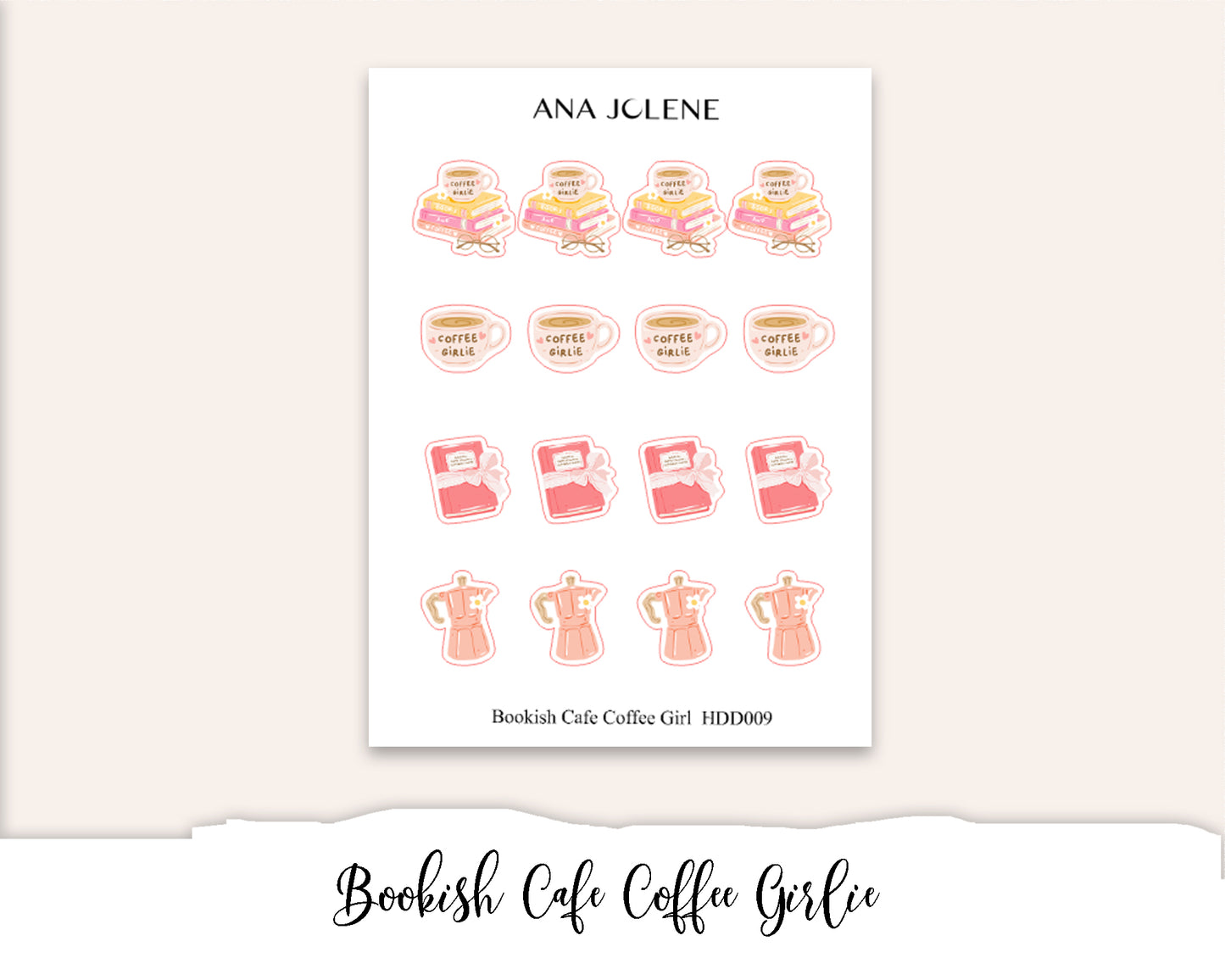BOOKISH CAFE Deco Stickers