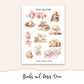 BOOKS AND ROSES Decorative Planner Sticker Kit