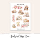BOOKS AND ROSES Planner Sticker Kit (Vertical Weekly)