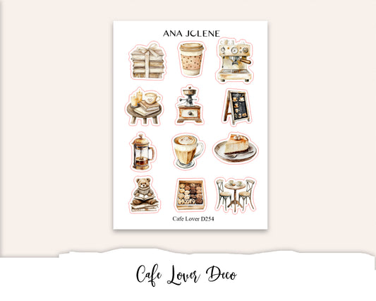 CAFE LOVER Deco Stickers