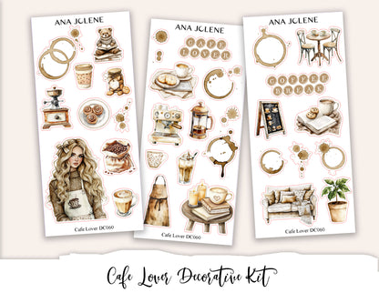 CAFE LOVER Decorative Planner Sticker Kit