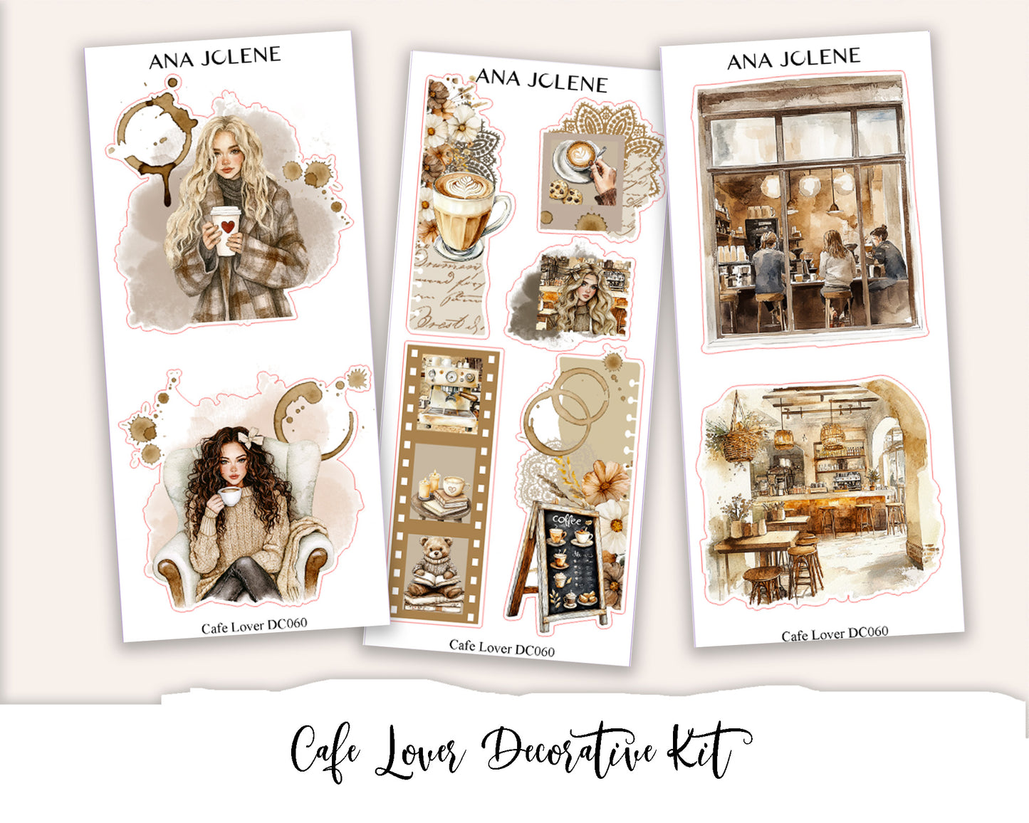 CAFE LOVER Decorative Planner Sticker Kit