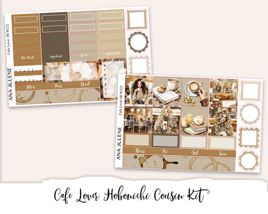 CAFE LOVER  Hobonichi Cousin Weekly Planner Sticker Kit