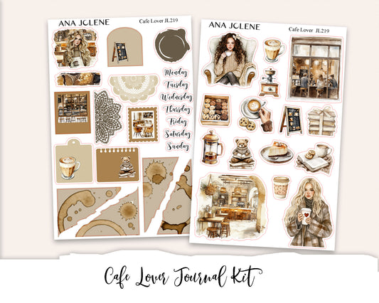 CAFE LOVER  Mini Journal Sticker Kit