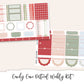 CANDY CANE  Planner Sticker Kit (Vertical Weekly)