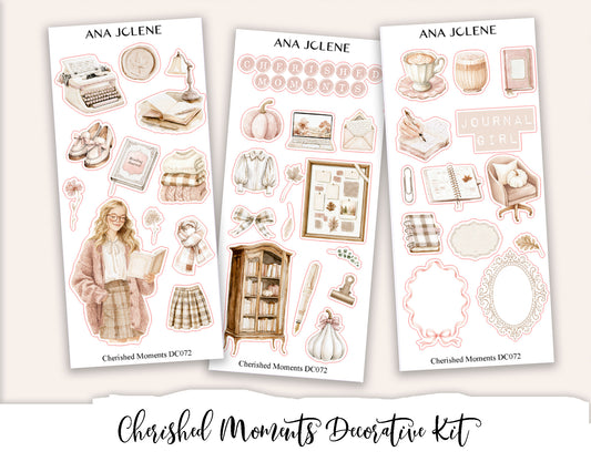 CHERISHED MOMENTS  Decorative Planner Sticker Kit (Deluxe Edition)
