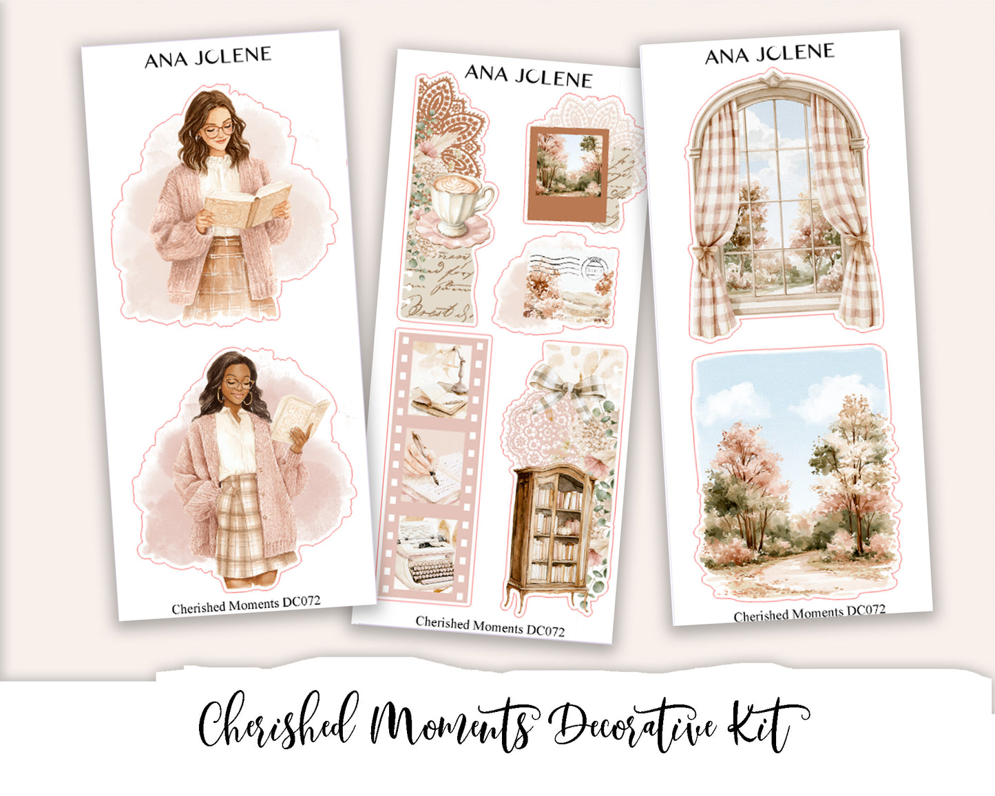 CHERISHED MOMENTS  Decorative Planner Sticker Kit (Deluxe Edition)