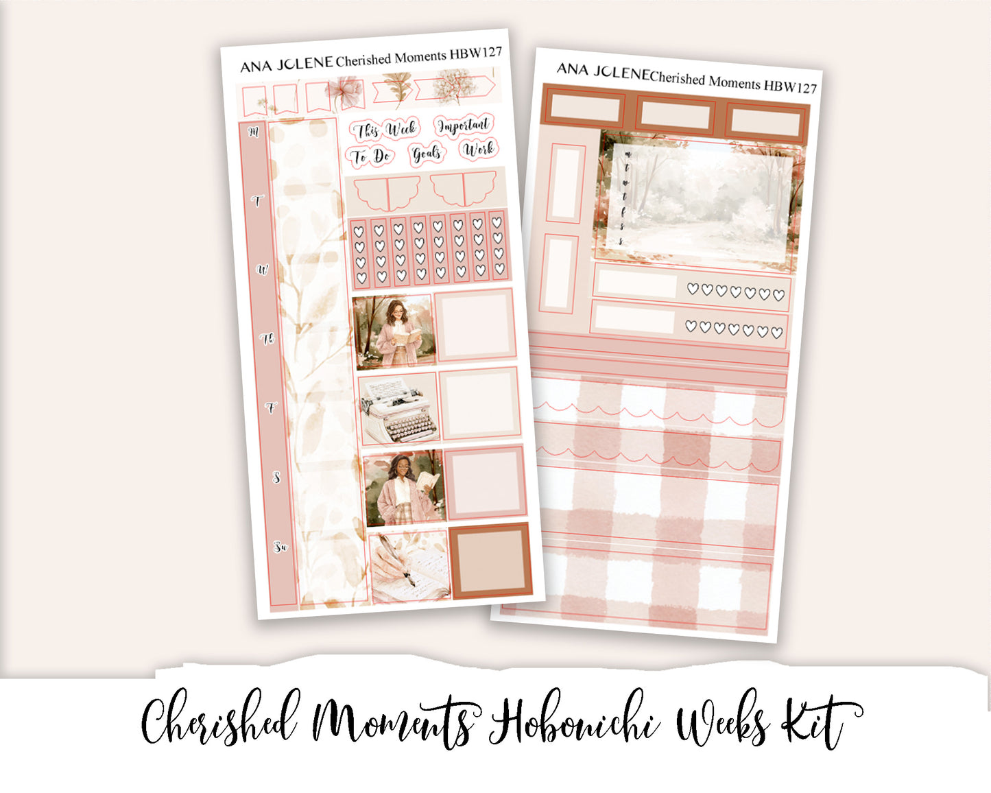 CHERISHED MOMENTS Hobonichi Weeks Planner Sticker Kit (Deluxe Edition)
