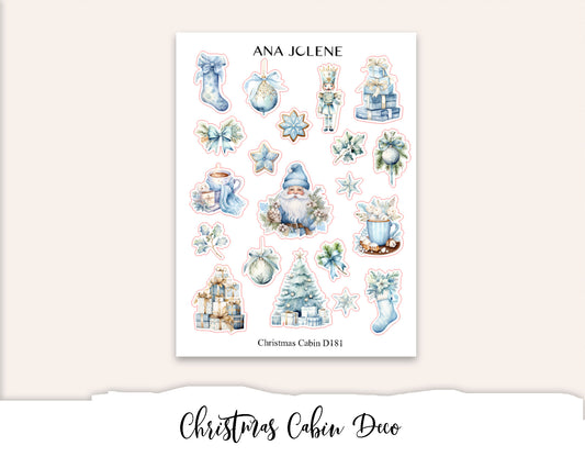 CHRISTMAS CABIN Deco Stickers