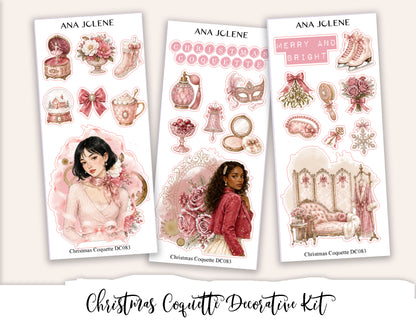 CHRISTMAS COQUETTE Decorative Planner Sticker Kit