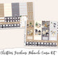 CHRISTMAS FARMHOUSE Hobonichi Cousin Weekly Planner Sticker Kit