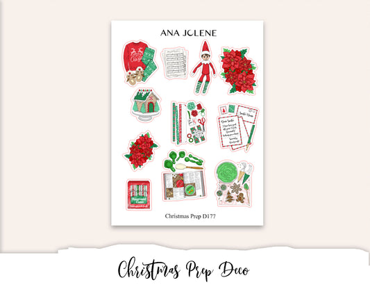 CHRISTMAS PREP Deco Stickers