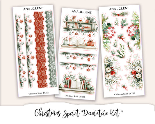 CHRISTMAS SPIRIT Decorative Planner Sticker Kit
