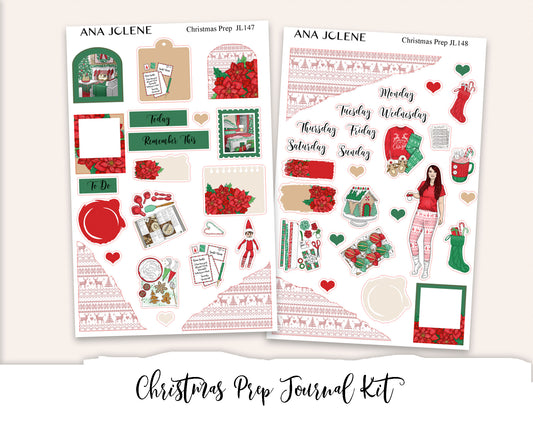 CHRISTMAS PREP Mini Journal Sticker Kit