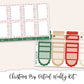 CHRISTMAS PREP Planner Sticker Kit (Vertical Weekly)