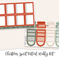 CHRISTMAS SPIRIT Planner Sticker Kit (Vertical Weekly)