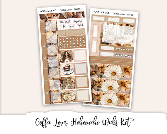 COFFEE LOVER  Hobonichi Weeks Planner Sticker Kit