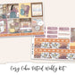 COZY CABIN Planner Sticker Kit (Vertical Weekly)