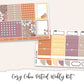 COZY CABIN Planner Sticker Kit (Vertical Weekly)